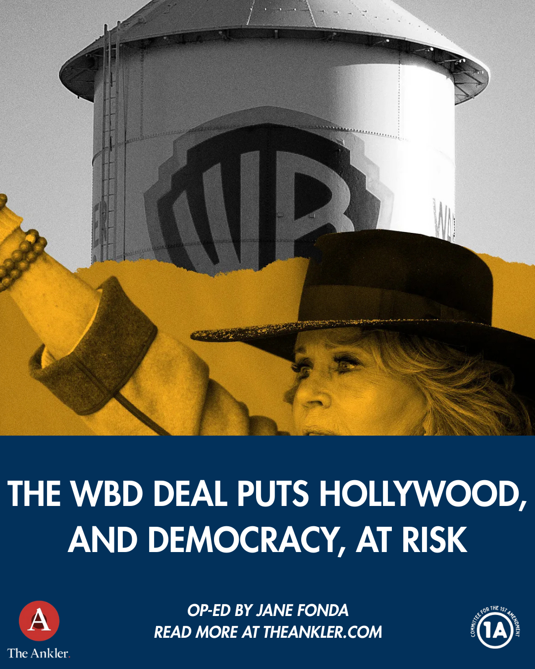 THE WBD DEAL PUTS HOLLYWOOD, AND DEMOCRACY, AT RISK
by Jane Fonda